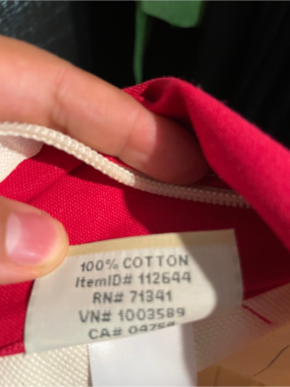 Y2K L.L. Bean Boat and Tote Bag, Medium, Cream with Red and Lettering on the - Picture 9 of 10